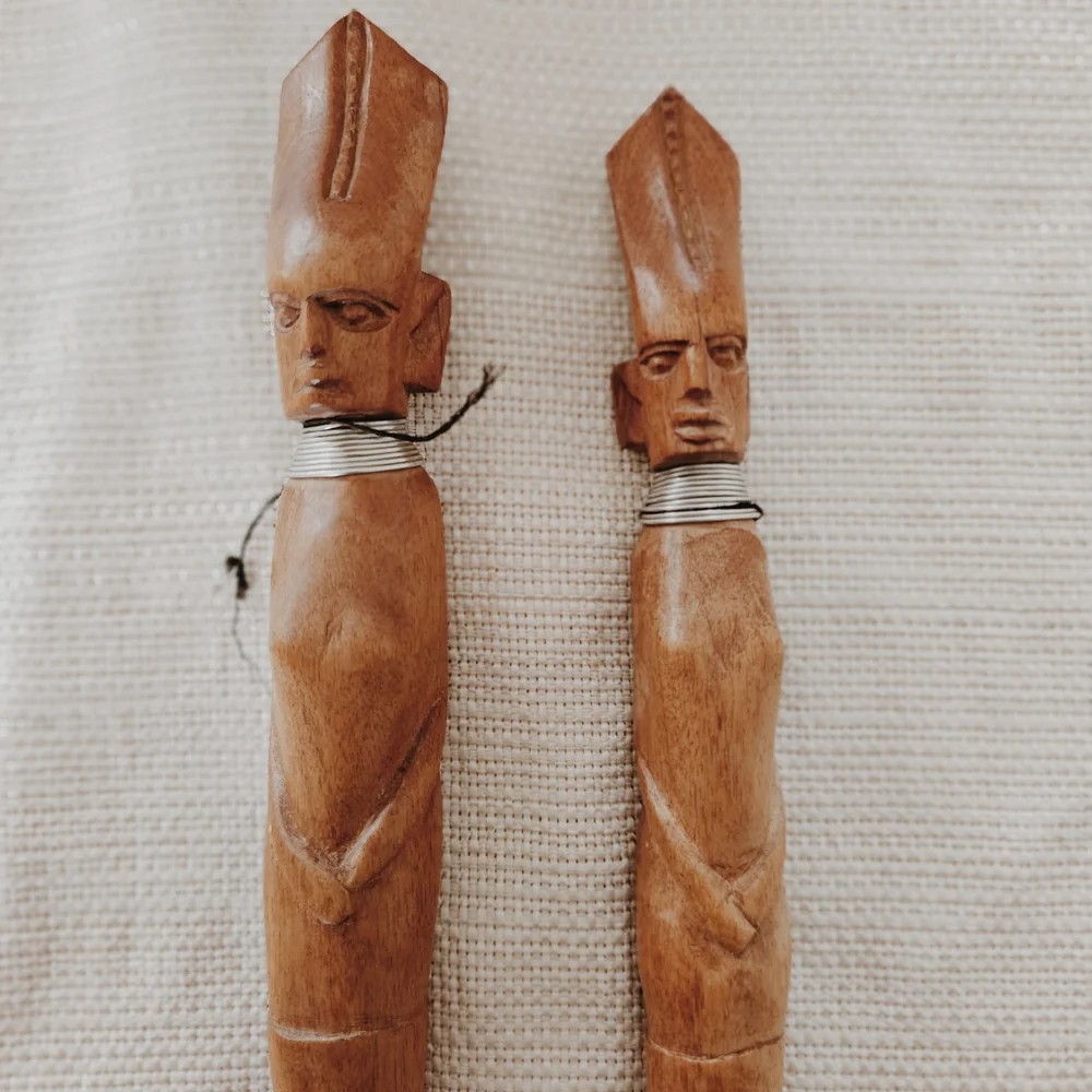 Mid-Century Handmade Wooden Utensil Set - Picture 4 of 5
